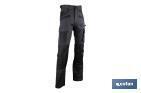 PANTALON TRABAJO MULTIB. "CARLSON" 300gms/m GRIS-NEGRO