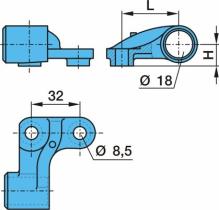 Bpw 0318907590 - SOPORTE IZQ. SENSOR ABS 9-12T