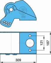 Bpw 0318914980 - SOPORTE DCH. ELEVADOR BILATERAL SUS