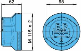 Bpw 0321223090 - TAPACUBO 6-9T 115X2 SW 95