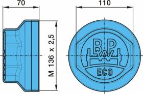 Bpw 0321225330 - TAPACUBO NEGRO ECO/ECO MAXX 10T 136