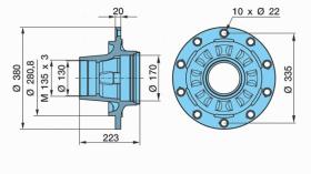 Bpw 0327262270 - BUJE HS/HZ.. 13-14T 10 X  22