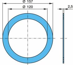 Bpw 0331097300 - ARANDELA RETEN NYLON MANGUETA H/KR