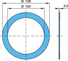 Bpw 0331097320 - ARANDELA RETEN NYLON MANGUETA H/KR