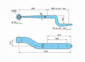 Bpw 0508213020 - BALLESTA SUSP. NEUM. SLM 500/3803D1