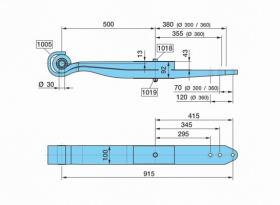 Bpw 0508213360 - BALLESTA SUSP. NEUM. 2X43 500/335/3