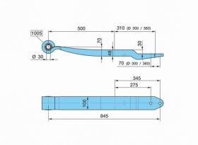 Bpw 0508213510 - BALLESTA SUSP. NEUM. AL- 500/310 K_