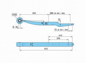 Bpw 0508213890 - BALLESTA SUSP. NEUM. AL- 500/380 K_