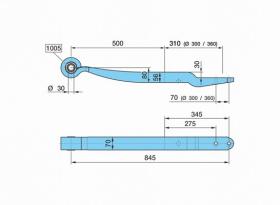 Bpw 0508213900 - BALLESTA SUSP. NEUM. AL- 500/310 K_