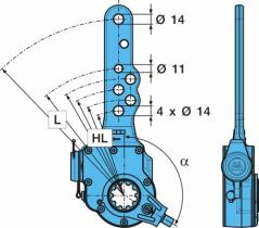 Bpw 0517482213 - PALANCA DE FRENO AUTOMµTICA H 6 AGU