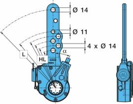 Bpw 0517482633 - PALANCA DE FRENO AUTOMµTICA H.. 1.9