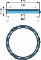 Bpw 0531008501 - CORONA ABS POR APRIETE 100 DIENTES