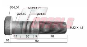 CASALS 21418 - PERNO RUEDA B.P.W.