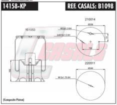 CASALS B1098 - SUSPENSION NEUMATICA SCHMITZ