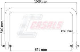 CASALS E1110 - BARRA ESTABILIZADORA VOLVO L-1008MM