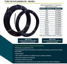 Montcada 31010002 - TUBO PA NEGRO4X6(25M)