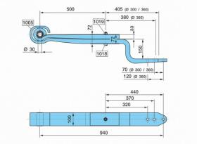 Bpw 0508212630 - BALLESTA SUSP. NEUM. QUEBRADA 500/3