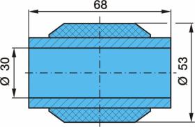 Bpw 0511396060 - SILENTBLOC  30 X 52,6 X 68 VB