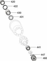 Bpw 0980102200 - KIT REPARACION RODAMIENTOS NR 10-12