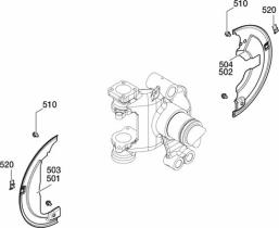 Bpw 9900000086 - CONJUNTO CHAPA PROTECCION (FRENO) H