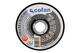 Cofan 10030125 - DISCO CORTE - 125X2,0X22,23 INOX PROFES.