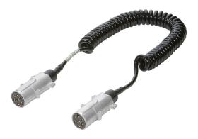 VIGNA 611140 - Cable en espiral para remolques 24N + tapones metálicos