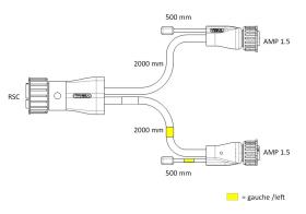 VIGNA D10514 - FCA - Arnés para luces traseras con cables planos y molduras