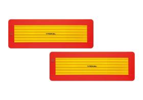 VIGNA D11259 - R70 - 2 placas ECE 70/01 remolques adhesivos 565 x 195