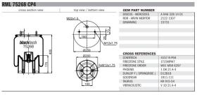 Black Tech RML75268CP4 - FUELLE SUSP.BLACKTECH EJE MERCEDES