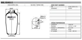 Black Tech RL95401C2 - FUELLE SUSPENSION MERCEDES