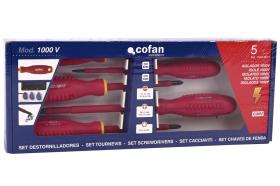 Cofan 09509015 - SET 5 DESTORNILLADORES 1000V