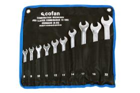 Cofan 09602051 - SET 8 PCS LLAVES COMBINADAS DE 8 A 22