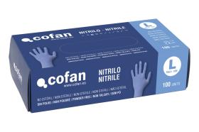 Cofan 11000014M - Guantes Nitrilo azul (100 uds)