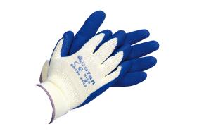 Cofan 1100006710 - Guantes de Látex Rugoso con Soporte de Punto Azules