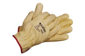 Cofan 1100008810 - Guantes Piel de Vacuno Amarillo