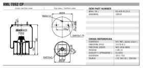 Black Tech RML7052CP - FUELLE SUSPENSION COMPLETO  BPW 30