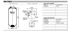 Black Tech RML75023C - FUELLE SUSP.NEUM. AD 4812NP07 2TOMAS