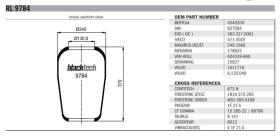 Black Tech RL9784 - FUELLE SUSPENSION AD 673N MERCEDES