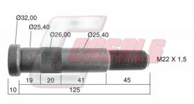 CASALS 21489 - PERNO LECIÑENA LLANTA ALUMINIO 125MM