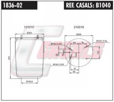 CASALS B1040 - BOTELLA SUS.NEUMATICA DAF 2 TOMAS