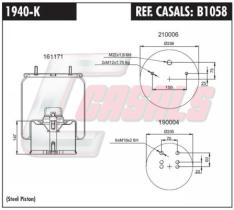 CASALS B1058 - BOTELLA BPW 30K ACERO