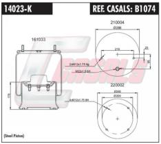 CASALS B1074 - SUSPENSION NEUMATCA SAF 4023 NP03