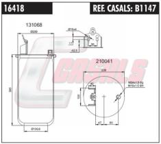 CASALS B1147 - BOTELLA SUS.NEUMATICA VOLVO SEMI