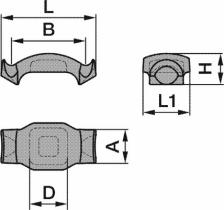 Bpw 0303221630 - SEGMENTO DE SILLETA FIJACION BALLES