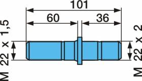 Bpw 0329623160 - PERNO DE RUEDA   HB   M22X1,5X60    R-ROSCA