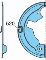 Bpw 0501096870 - CHAPA PORTECTORA   Z.LL 120 SN3620    IZDA. TRASERA