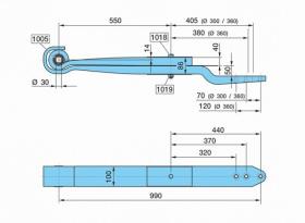 Bpw 0508212880 - BALLESTA SUSP..OT- 550/380+405K 50,SGS2X40 H= 86