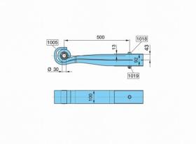 Bpw 0508213460 - BALLESTA SUSP.OT- 500/---+---103 ,SGS2X43 H= 92