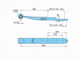 Bpw 0508213590 - BALLESTA SUSP.. NEUM..AL- 500/310     K_30SGS1X51 H= 51