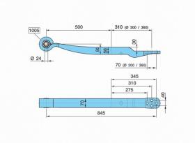 Bpw 0508213902 - BALLESTA SUSP. NEUM.72AL- 500/310     K_30SGS1X56 H_56 DIAM